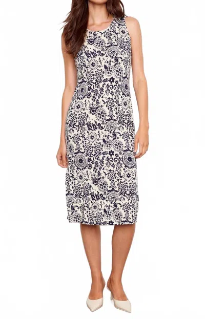 Charlie B Printed Sleeveless Scoop Neck Midi Dress In Baroque In Multi