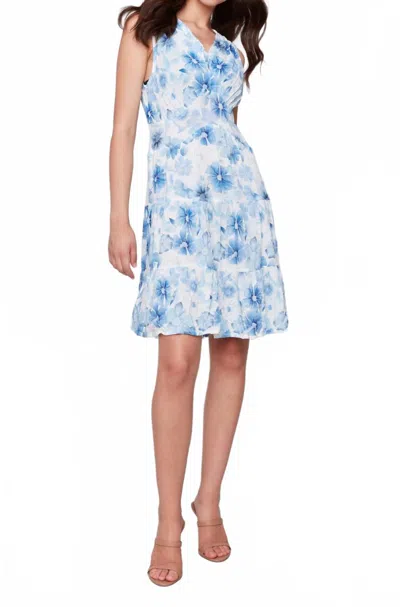 Charlie B Printed Sleeveless V-neck Tiered Dress In Celestial In Multi