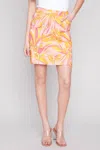 Charlie B Printed Stretch Skort In Sorbet