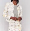 Charlie B Printed Stretch Twill Jacket In Garden