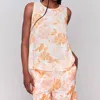 Charlie B Printed Viscose Sleeveless Top In Blooming