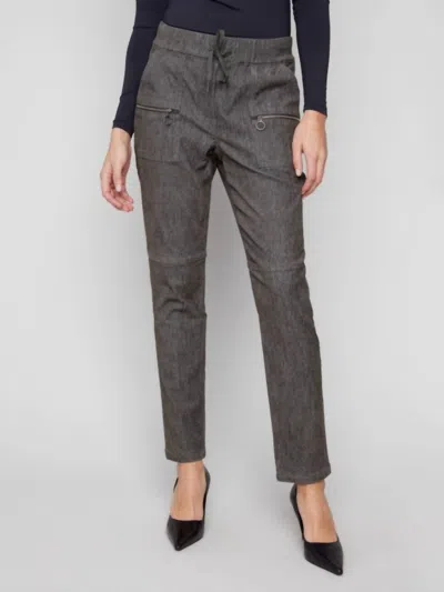 Charlie B Pull On Baby Corduroy Jogger Pants With Zip Pockets In Spruce In Gray
