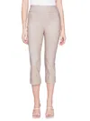Charlie B Pull-on Capri Pants In Greige In Grey