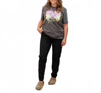 Charlie B Pull On Pants With Cuff In Black