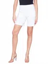 Charlie B Pull-on Stretch Shorts In White In White