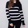 Charlie B Quinn Sweater In Black/white In Multi