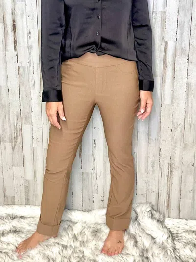 Charlie B Raegan Pull-on Pant In Brown