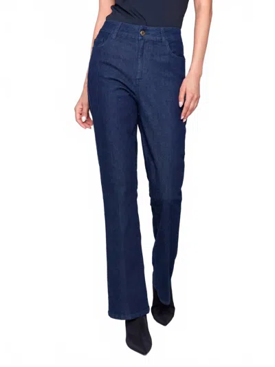 Charlie B Raw Denim Bootcut In Blue