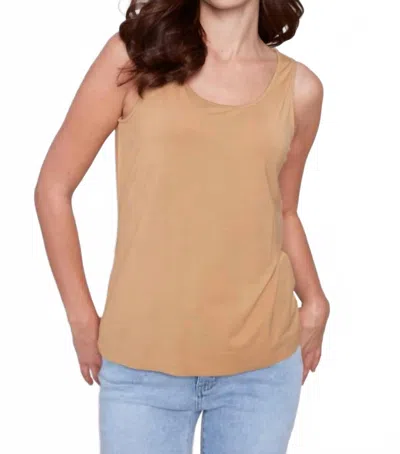 Charlie B Reversible Bamboo Cami Top In Corn In Brown
