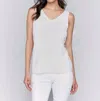 Charlie B Reversible Bamboo Cami Top In Greige