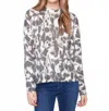 Charlie B Reversible Crew Neck Sweater In Spruce Smudge In Multi