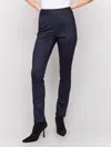 Charlie B Reversible Printed Pull-on Pants In Blue In Blue