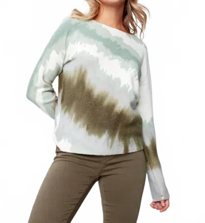 Charlie B Reversible Printed Sweater In Tea