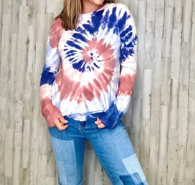 Charlie B Ride Or Dye Sweater In Blue Multi