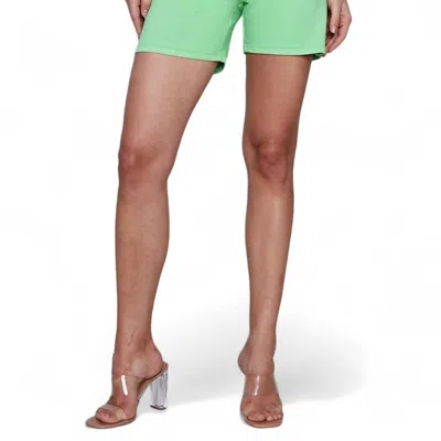 Charlie B Shorts With Patch Pocket In Emerald In Blue