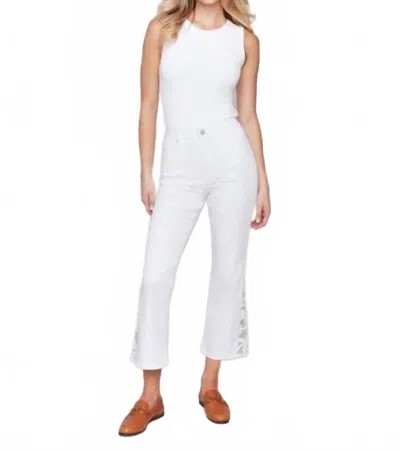 Charlie B Side Lace Detail Pant In White