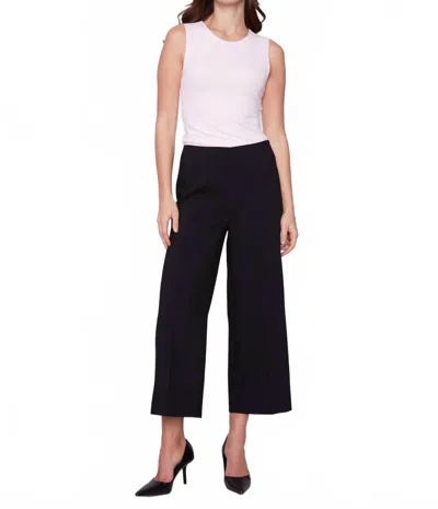 Charlie B Side Zipper And Wide Leg Pants In Black