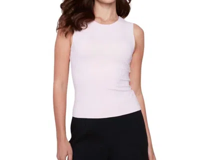 Charlie B Sleeveless Rib Top In Lotus In Blue