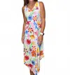 Charlie B Sleeveless V-neck Dress In Multi In Multi