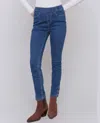 Charlie B Denim Pull-on Pants In Indigo In Blue