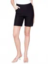 Charlie B Smooth Stretch Short With Pockets In Black In Black