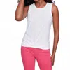 Charlie B Solid Cotton Slub With Knot Detail Tank Top In White In White