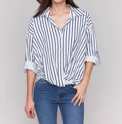 Charlie B Striped Shirt In Multi