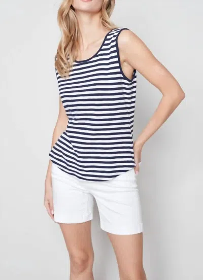 Charlie B Striped Tank Top In Nautical In Multi