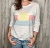 Charlie B Sunrise Cutie Top In White Multi In Multi