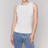 Charlie B Double Cloth Sleeveless Top In Natural