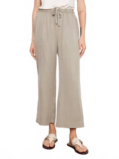 Charlie B Tencel Wide Leg Jogger Pants In Sage In Gray