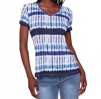 Charlie B Tie Die Linen Top In Multi