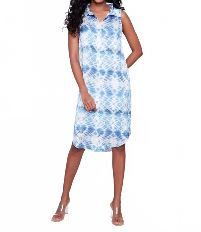 Charlie B Tie Dye Dress In Harmony Blue
