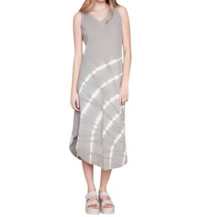 Charlie B Tie Dye Sleeveless V-neck Dress In Celadon