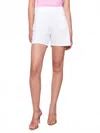 Charlie B Twill Shorts With Patch Pockets In White In White