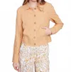 Charlie B Vivian Linen Jacket In Corn In Multi