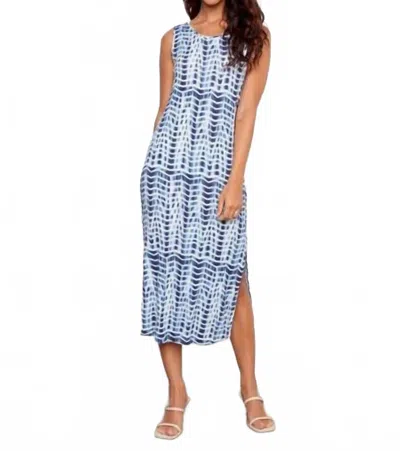 Charlie B Water's Edge Sleeveless Dress In Blue