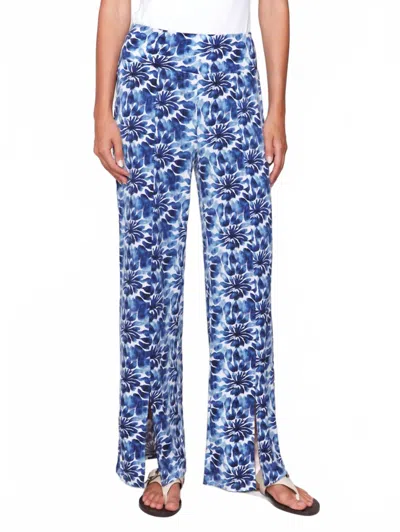 Charlie B Wide Leg Pants With Front Slits In Lily