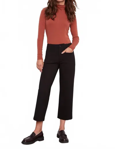 Charlie B Wide Leg Ponte Pants In Black