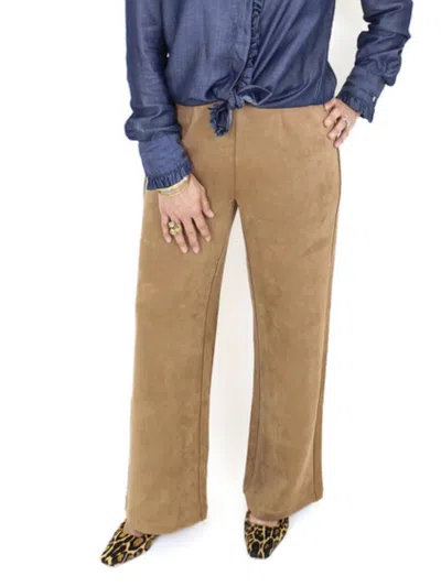 Charlie B Wide Leg Pull-on Pants In Truffle In Multi