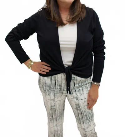Charlie B Women's Bolero Sweater Top In Multi In Black