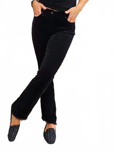 Charlie B Women's Corduroy Trousers In Black