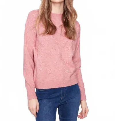 Charlie B Women's Crew Neck Sweater In Primrose In Pink