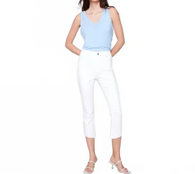 Charlie B Women's Cropped Twill Pants In White