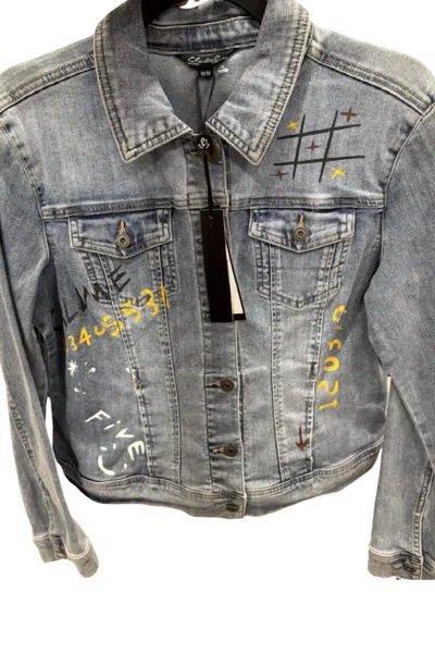 Charlie B Women's Denim Jacket In Light Blue