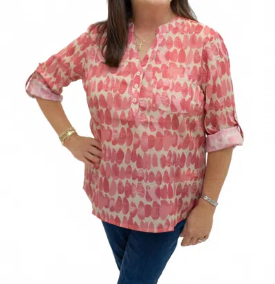 Charlie B Women's Drops Printed Top In Pink