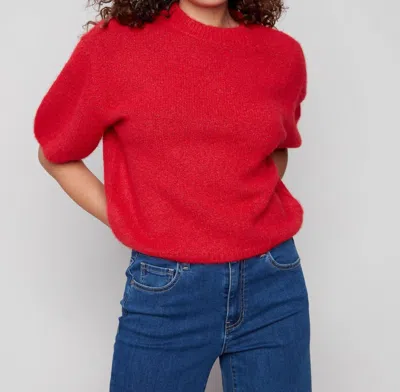 Charlie B Women's Elodie Sweater In Crimson In Red