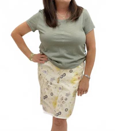 Charlie B Women's Floral Print Denim Skirt In Multi