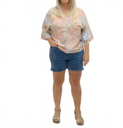 Charlie B Women's Ladder Stitch Top In Multi