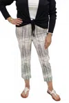 Charlie B Women's Pull On Cropped Cuffed Pants In Multi In Multi
